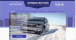 Desktop Screenshot of germanmotorsmesa.com